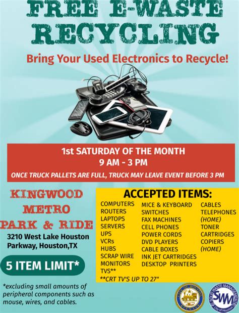 kingwood electronic recycling|free electronic recycling centers.